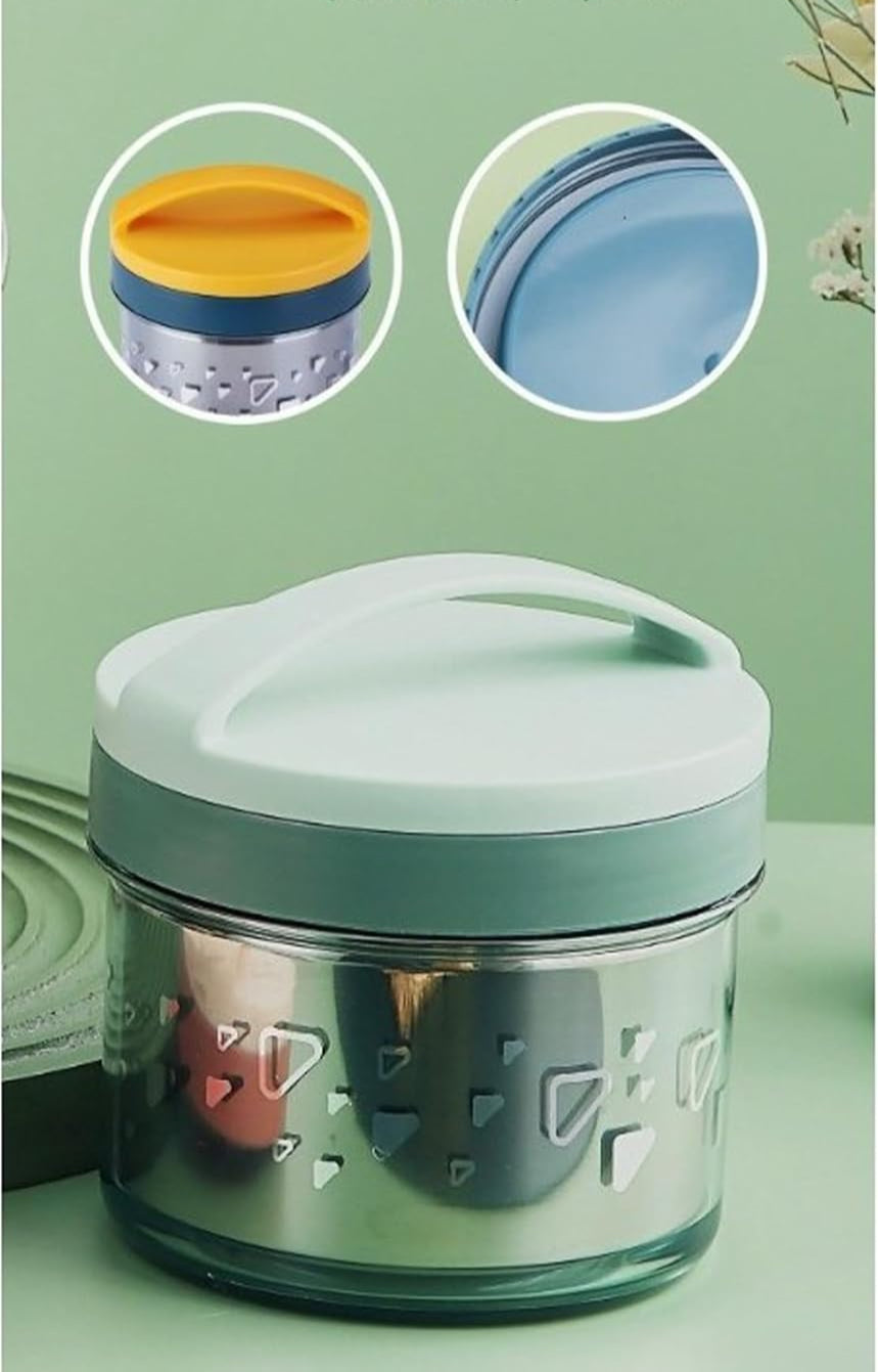Microwave Safe Insulated Bento Box, Single Layer Stainless Steel Lunch Box