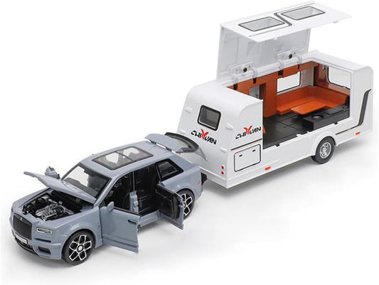 Rolls Royce Cullinan Trailer 1:24 Diecast Scale Model Car