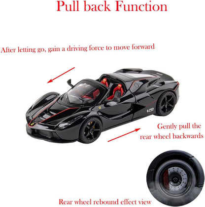 Big Size 1:24 Ferrari Rafa Roadster Sports Car Scale Model Diecast Metal Car