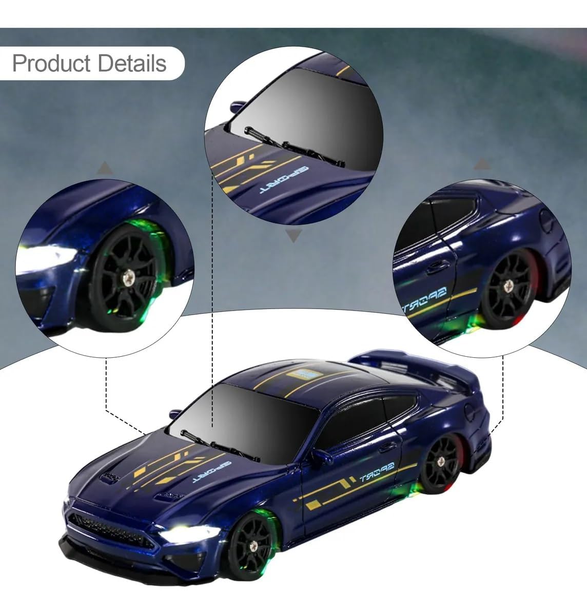 ENOZE 8500 Lightning Racing 4x4 Drift Super Car 1:43 Scale Remote-Controlled Toy Vehicle