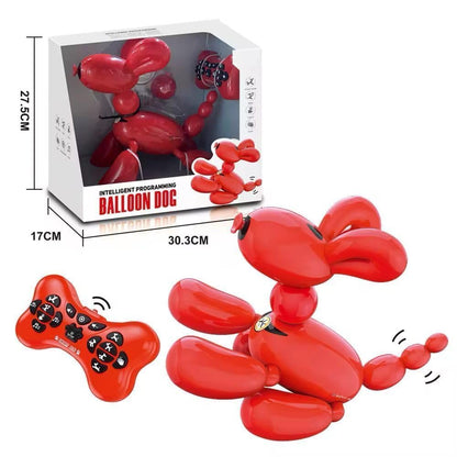 Interactive Balloon Dog Robot Toy, Remote Control Programmable Pet with Touch Response
