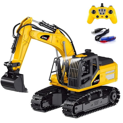 ZMX 1:18 scale remote controlled alloy engineering excavator toy