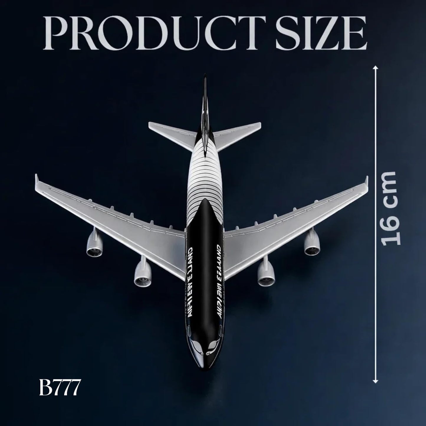 New Zealand Airlines B777 16CM 1:400 Diecast Scale Model
