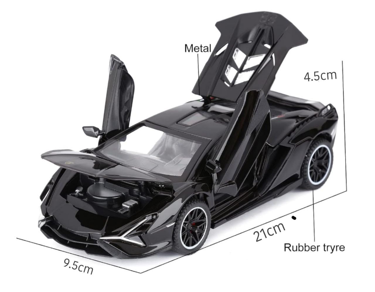 Lamborghini Sian 1:24 Diecast  Scale Model Car
