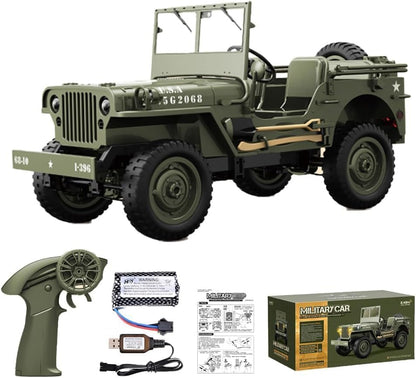 JJRC C8815 1/10 Scale Willys MB Military Jeep RC Truck