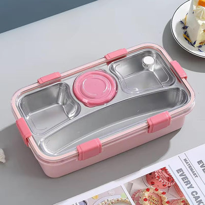 4 Compartment Airtight Tiffin Box With Bowl