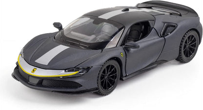 Ferrari Sf90 Scale Model Diecast Metalcar - All Size