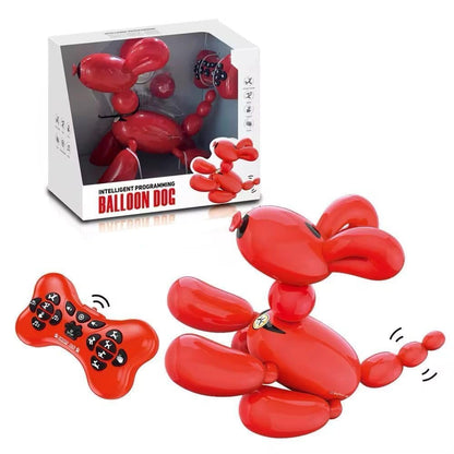 Interactive Balloon Dog Robot Toy, Remote Control Programmable Pet with Touch Response