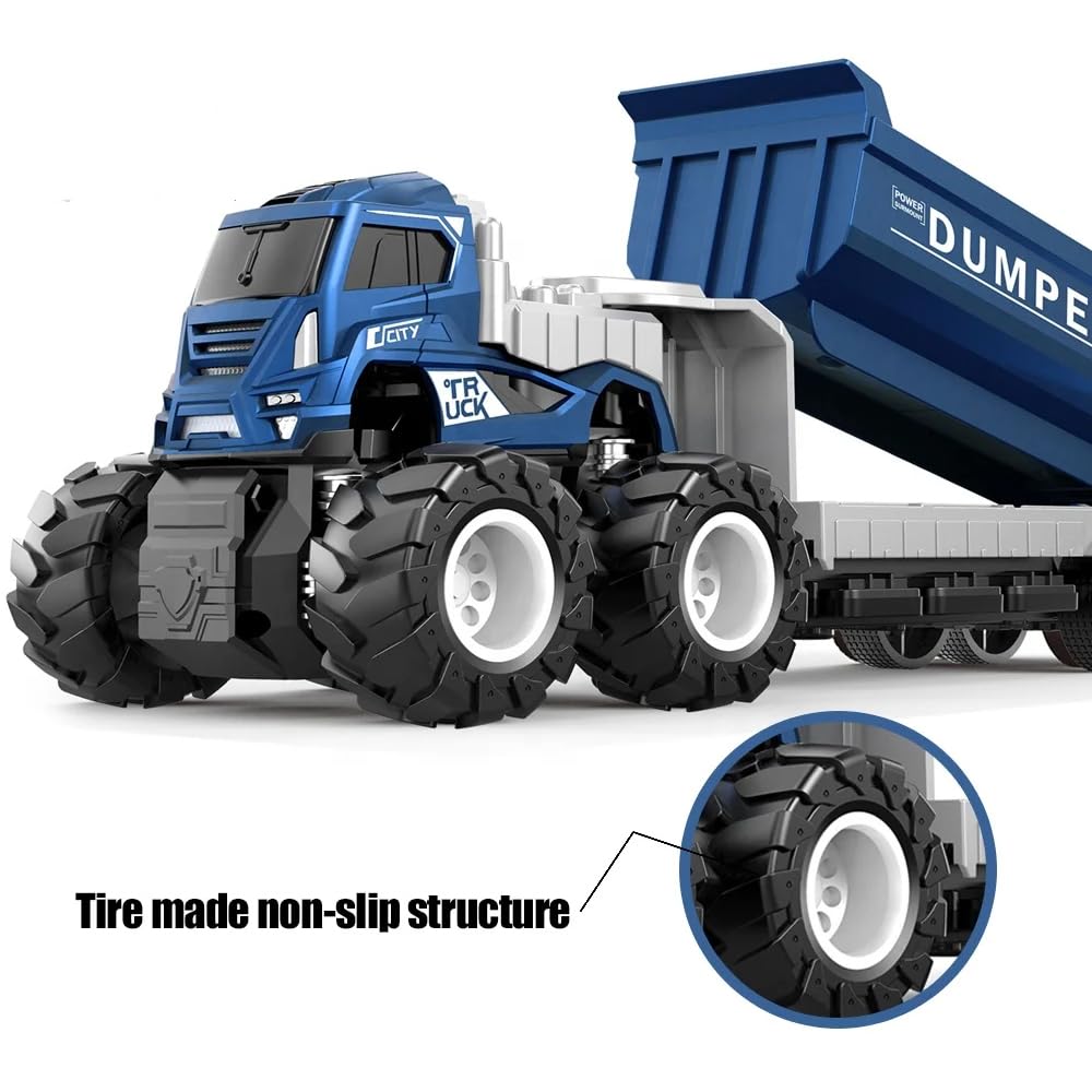 1:43 Metal Toys Alloy Diecast Truck Set Toy, Diecast Miniature Car Model(2 Color Truck Sent Any 1 Truck)(Transport Dumper Truck) - Multicolor