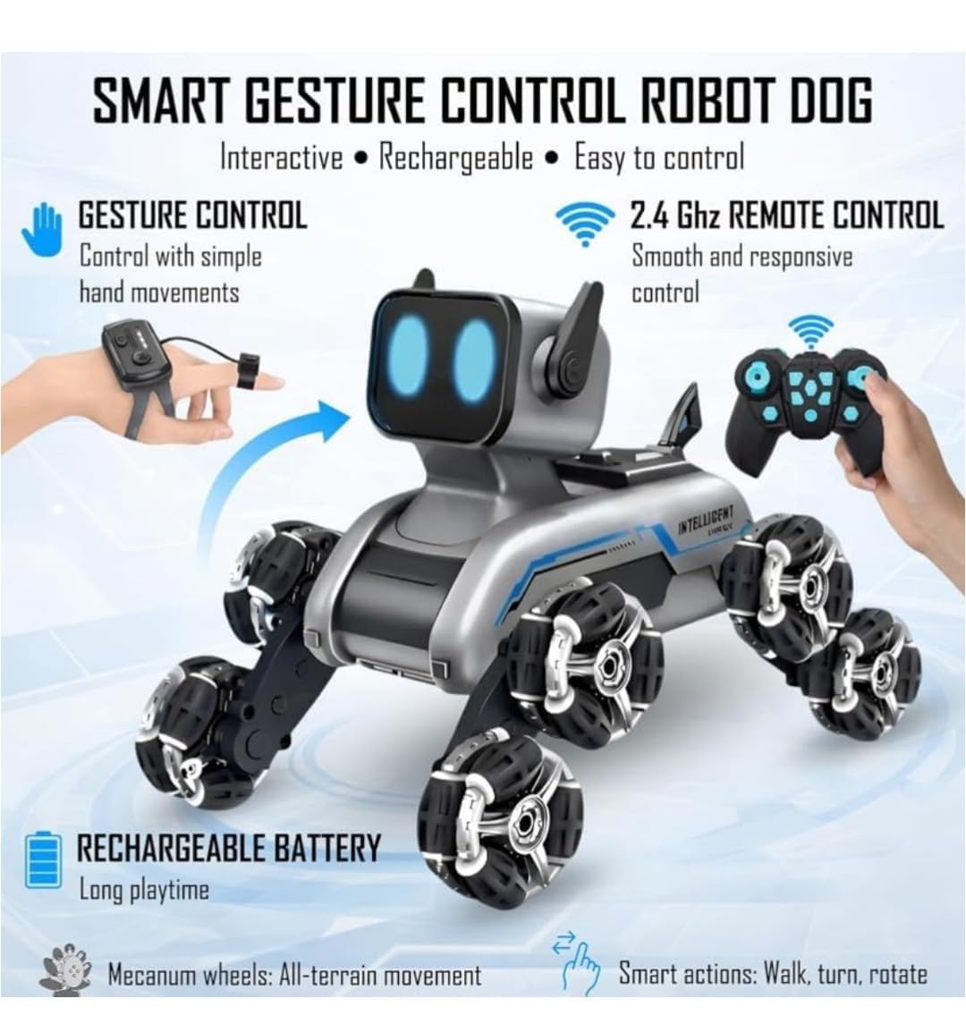 Stunt Robot Dog Toy with Remote Control