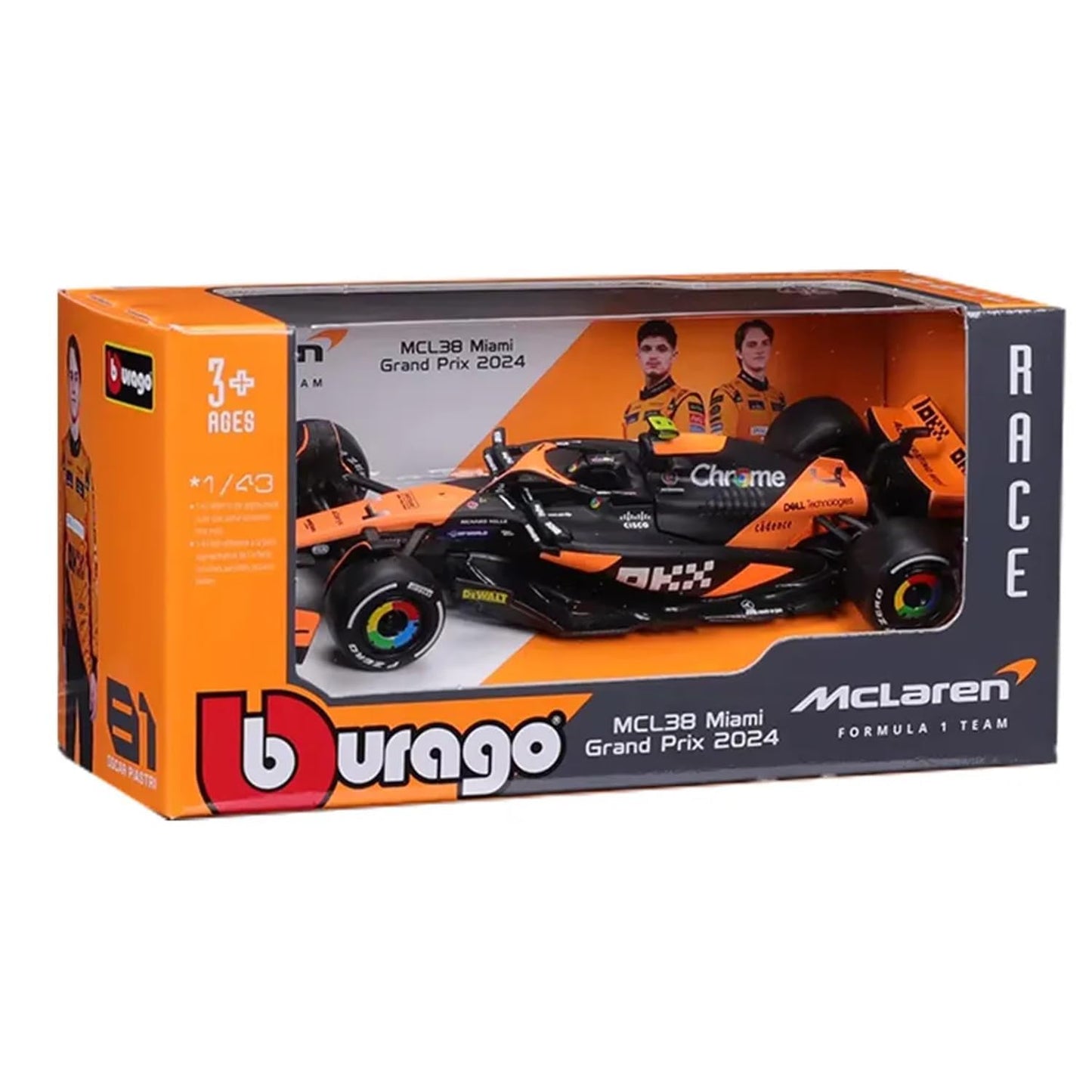 McLaren MCL38 1:43 Diecast Scale Model Car