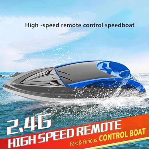 RC Speed Boat for Kids & Adults – Fast Remote Control Boat for Pools & Lakes, Double Waterproof Water Toy Gift