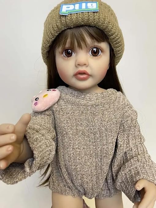 Realistic Silicone Body Reborn Baby Girl Doll Toy Princess Toddler
