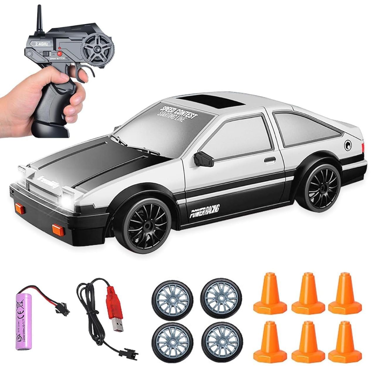 Toyota AE86 1:24 Scale Remote Control Drift Car