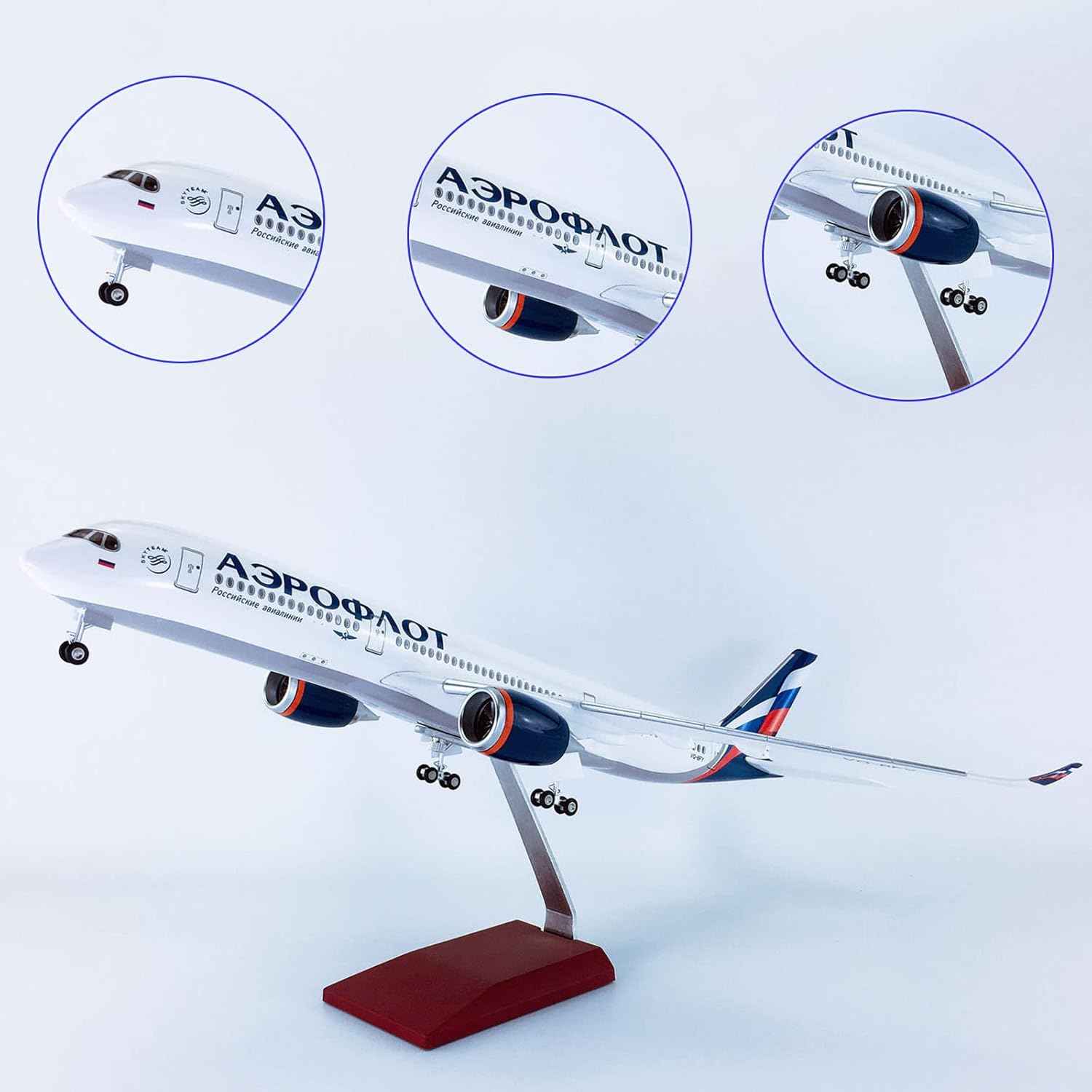 Aeroflot Russian Airlines A350 47 Cm 1:160 Diecast Scale Model