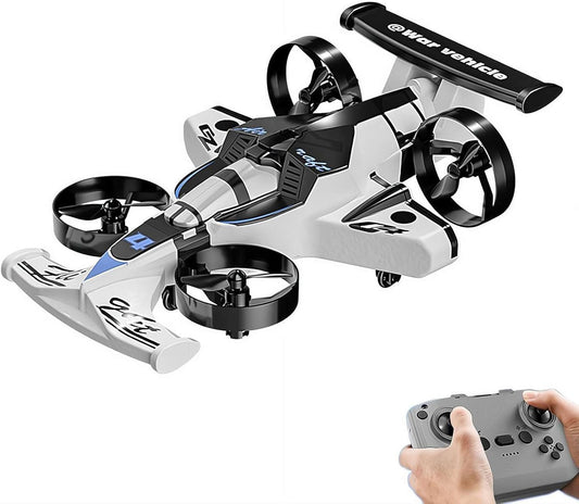 2-in-1 RC Drone And Stunt Car Designed For Land And Air Operation.