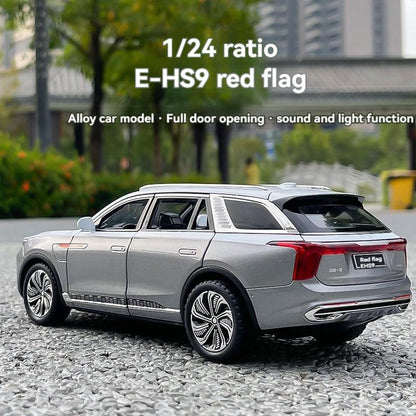 Hongqi E-HS9 luxury SUV 1:24 Diecast Scale Model Car