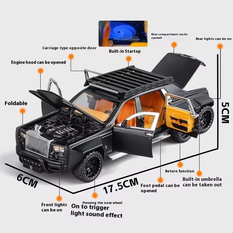 Rolls Royce Phantom 6x6 Sports 1:24 Diecast Scale Model Car