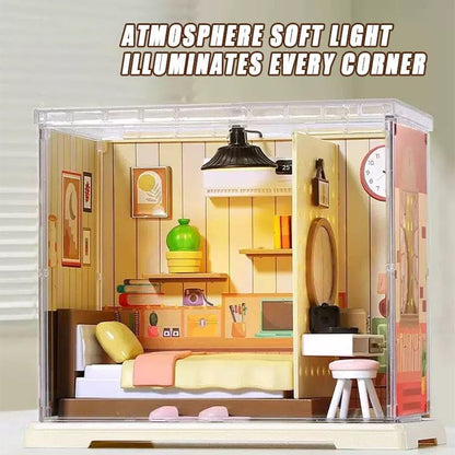 DIY Miniature Bedroom Model Kit