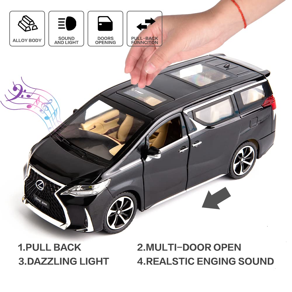 Toyota Lexus Lm300 White Scale Model Diecast Metalcar - All Size