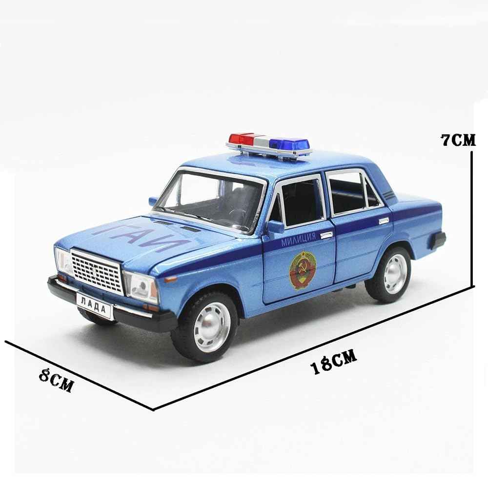 Lada Soviet Police (Militsiya) 1:24 DieCast Scale Model Car.