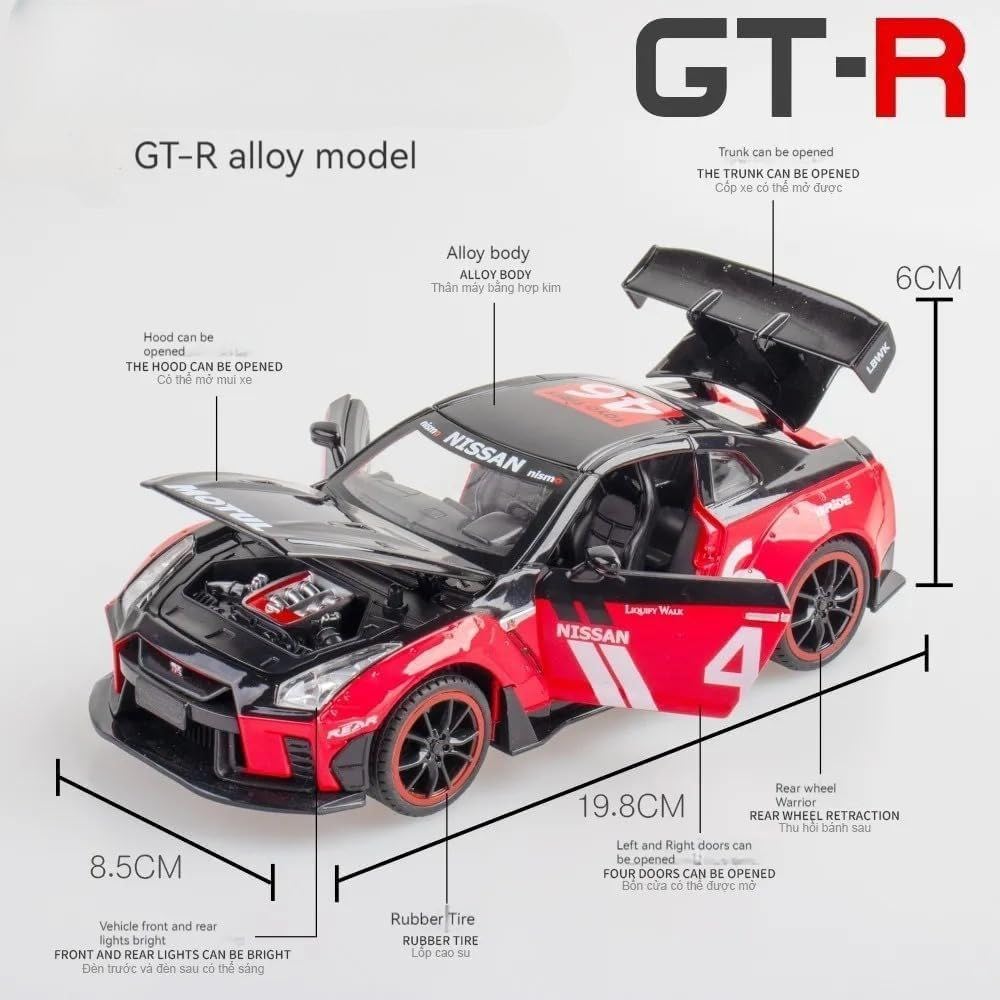 Nissan GT-R R35 1:24 Diecast Scale Model Car