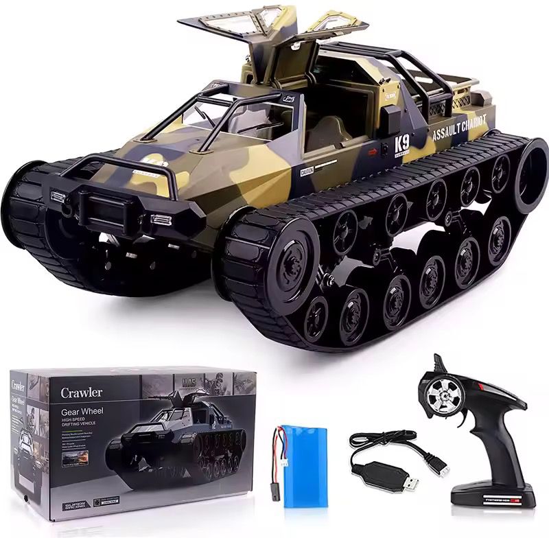 RC Tank Car, 1/12 Scale 2.4GHz Remote Control