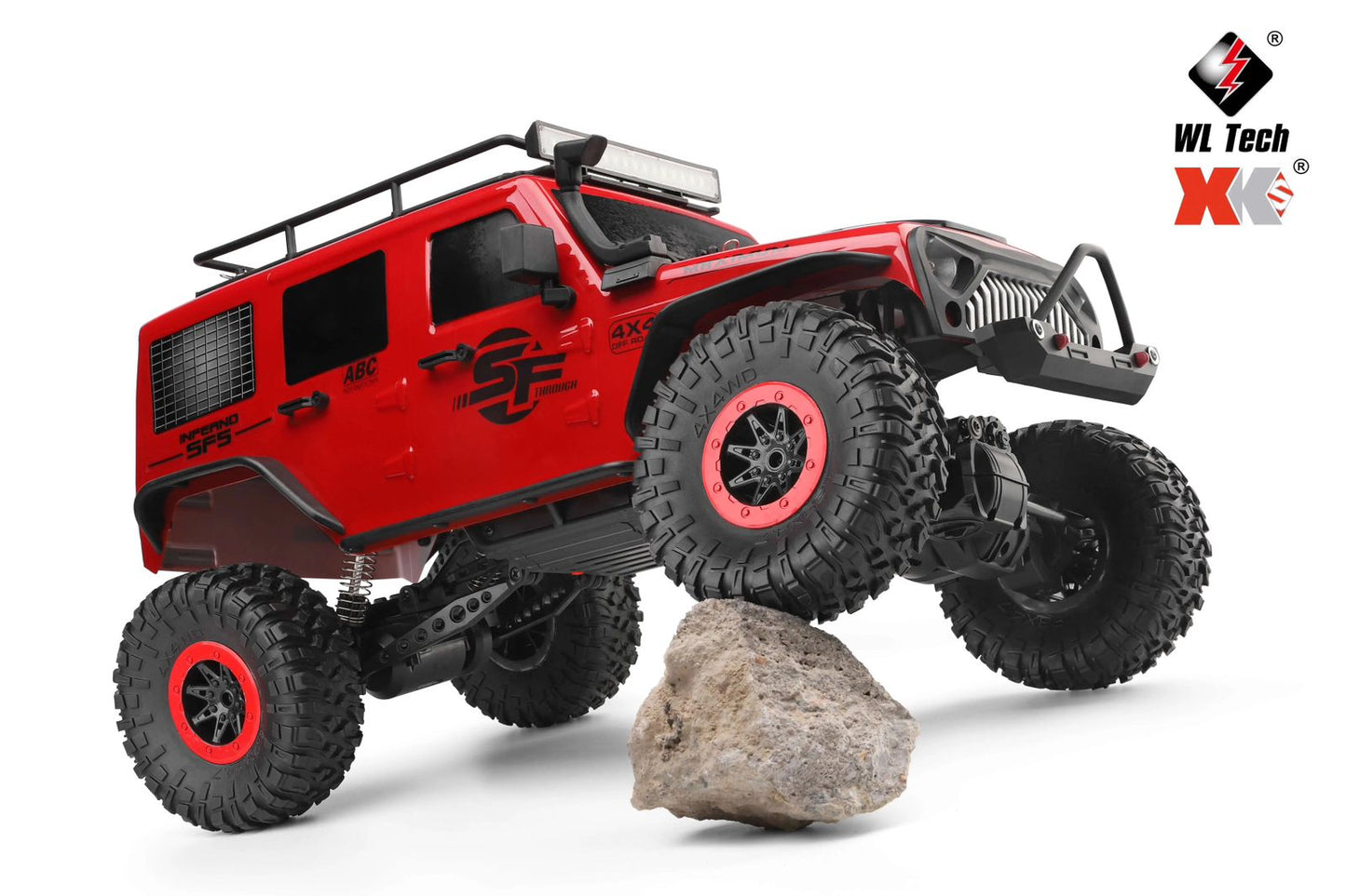 WLtoys 104311 1/10 scale remote control crawler designed in a Jeep Wrangler style