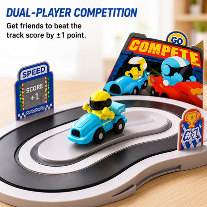 Two-Player Battle Wireless Motion Sensing Racing Track Toy Set