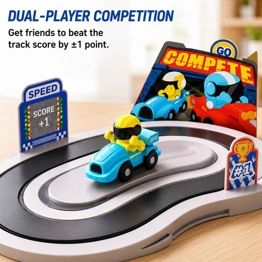 Two-Player Battle Wireless Motion Sensing Racing Track Toy Set