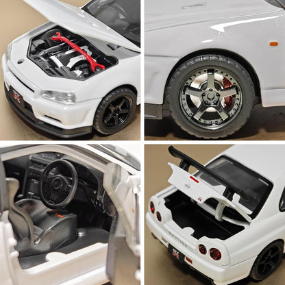 Nissan Skyline GTR-R34 1:24 Diecast Scale Model Car
