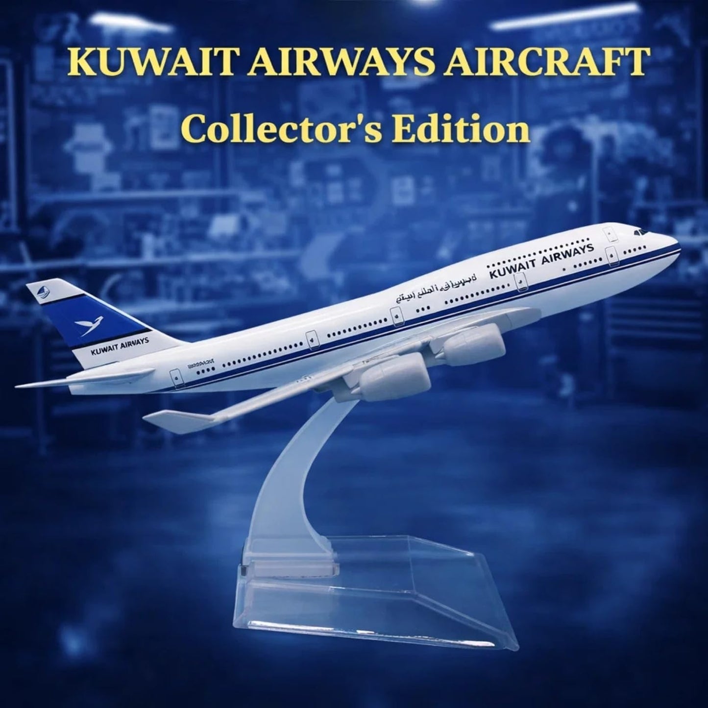 Kuwait Airways Airline B747 16CM 1:400 Diecast Scale Model