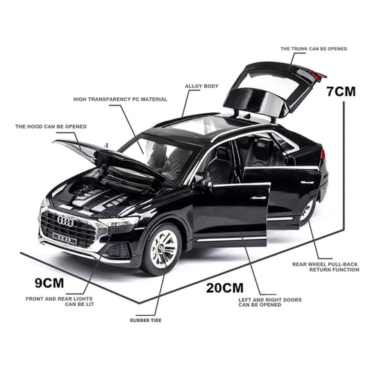 Audi Q8 Scale Model Diecast Metalcar - All Size