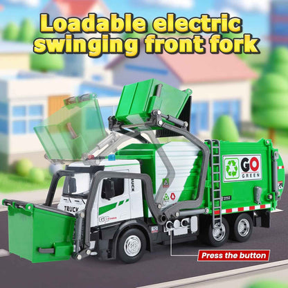 Go Green Garbage Truck Metal DieCast Toy