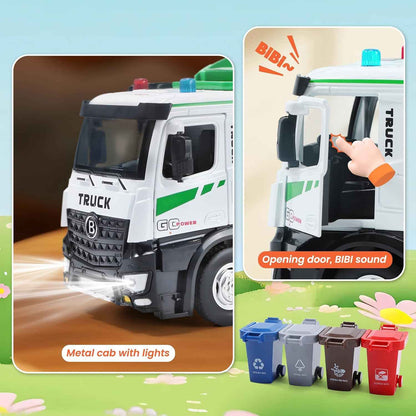 Go Green Garbage Truck Metal DieCast Toy