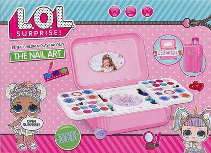 Kids Makeup & Paint Art Set in Pink Suitcase