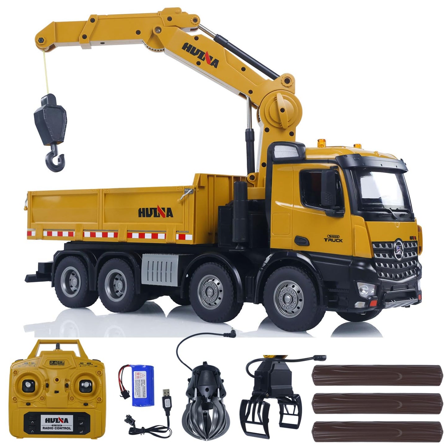 Huina 1538 1:14 Alloy 26-Channel RC Construction Crane Truck