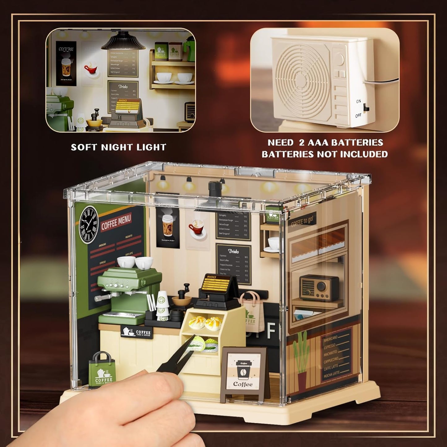 DIY Miniature Coffee Shop Kit