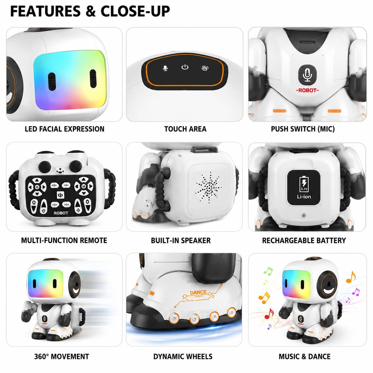 AI Smart Robot Toy for Kids with Remote Control