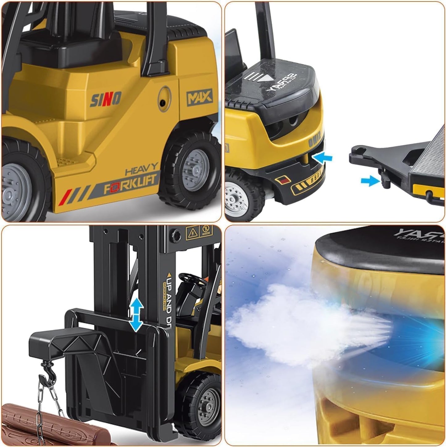 Remote Control Construction Vehicle 1:24 RC Forklift Truck – 11 Channel