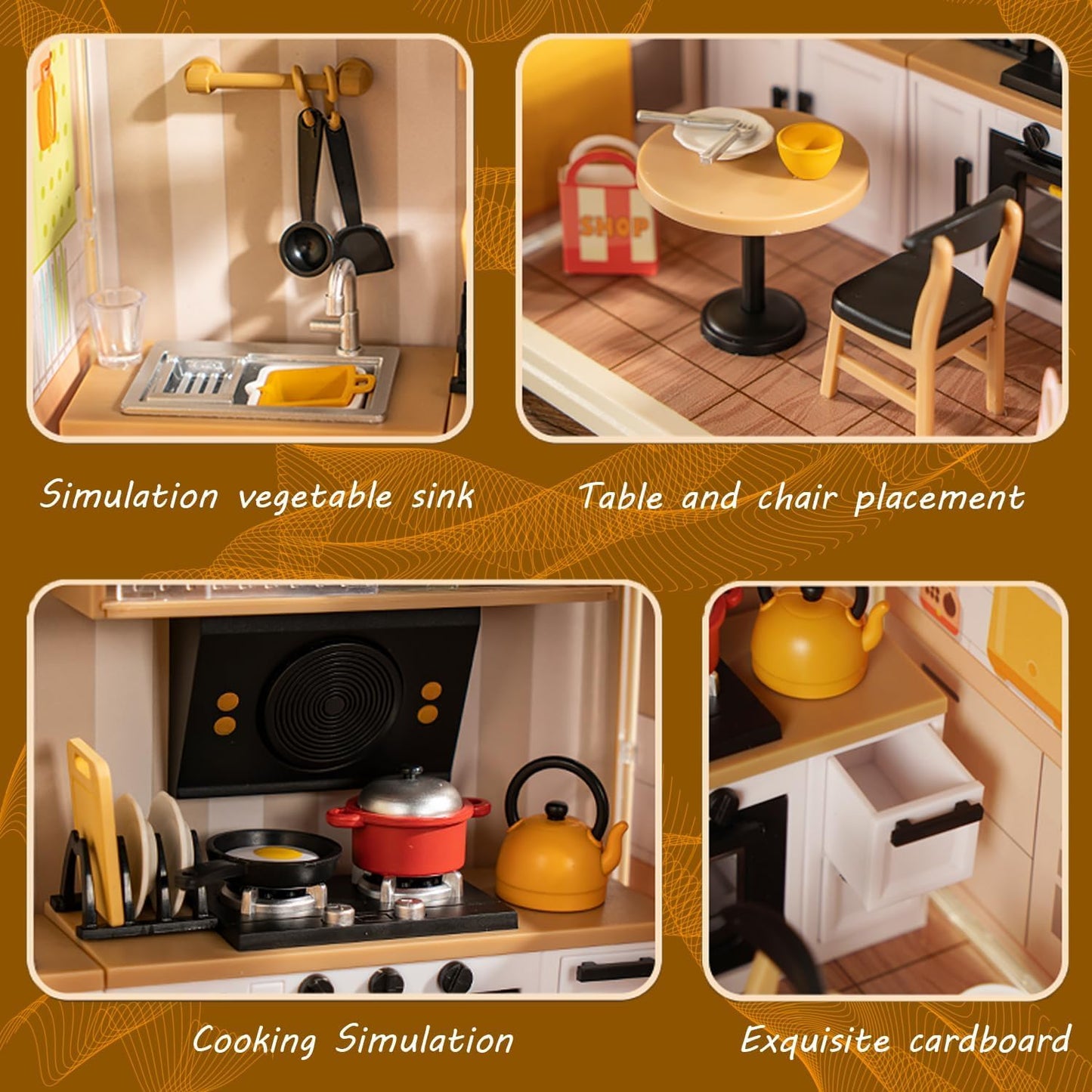 DIY Miniature Home Kitchen Kit
