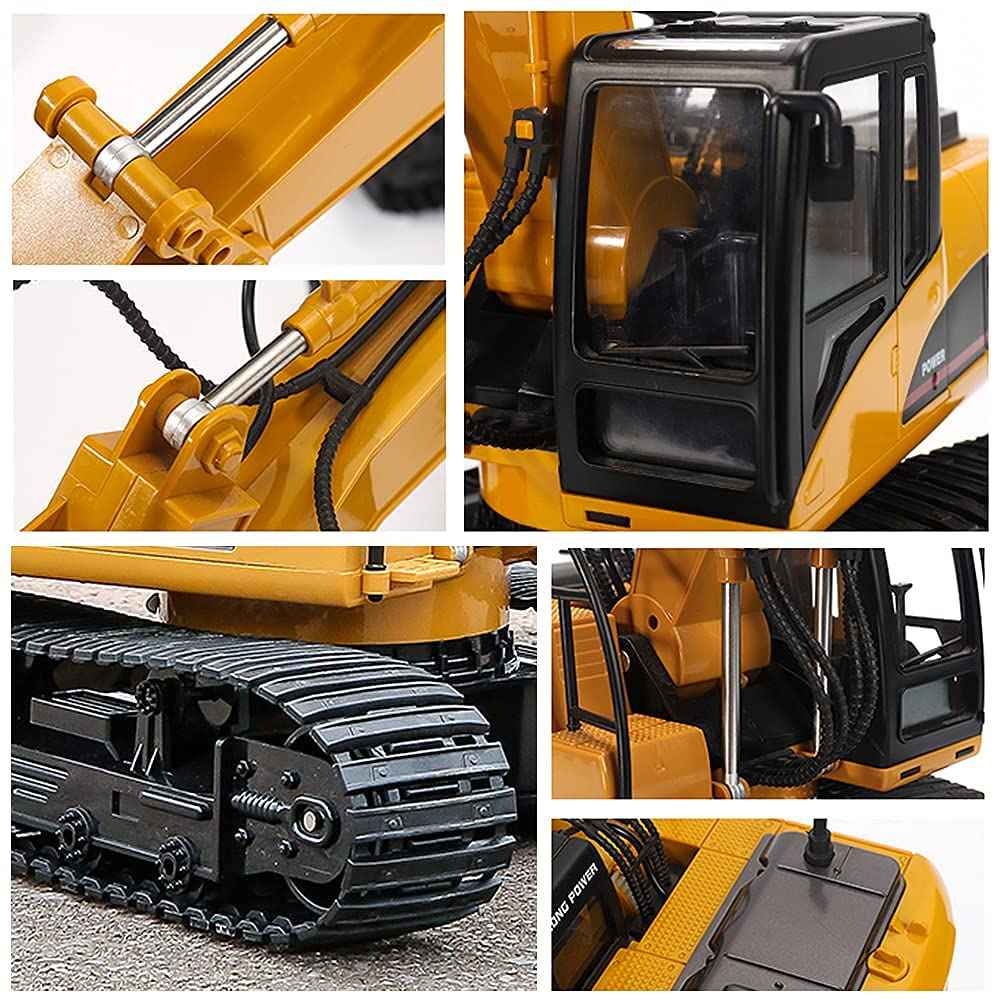 Huina 1535 1:14 Diecast Metal Alloy RC Excavator