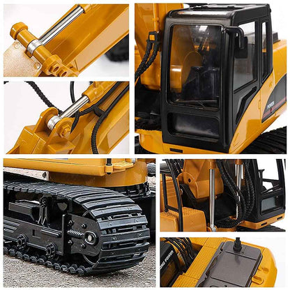 Huina 1535 1:14 Diecast Metal Alloy RC Excavator