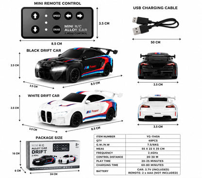DriftX YG-1140A Mini RC Alloy Drift Car