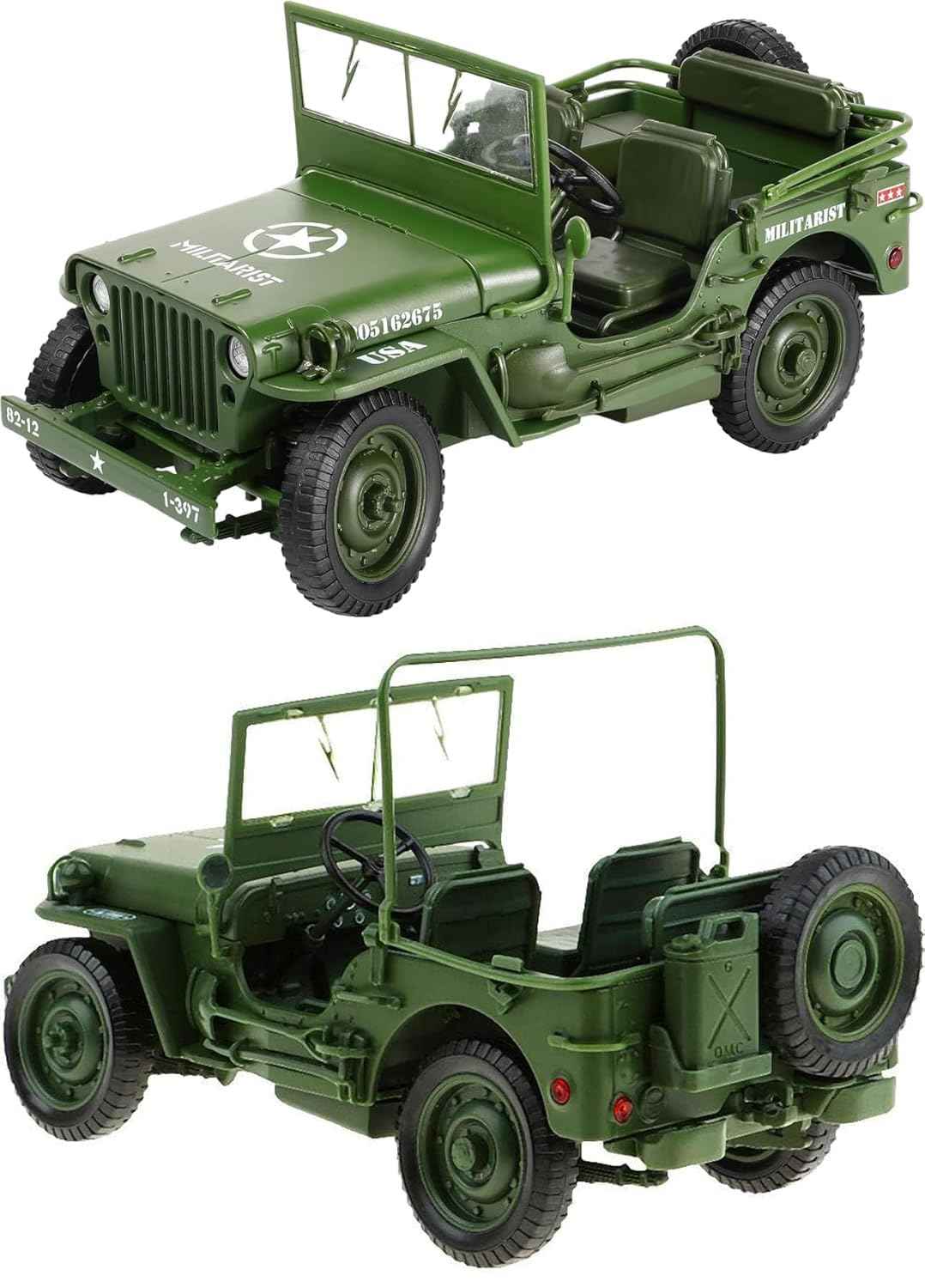 KDW Tactical Jeep 1:18 Diecast scale model Car