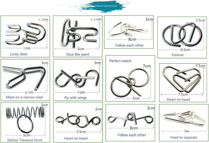 Brain Teasers Metal Wire Puzzle Toys