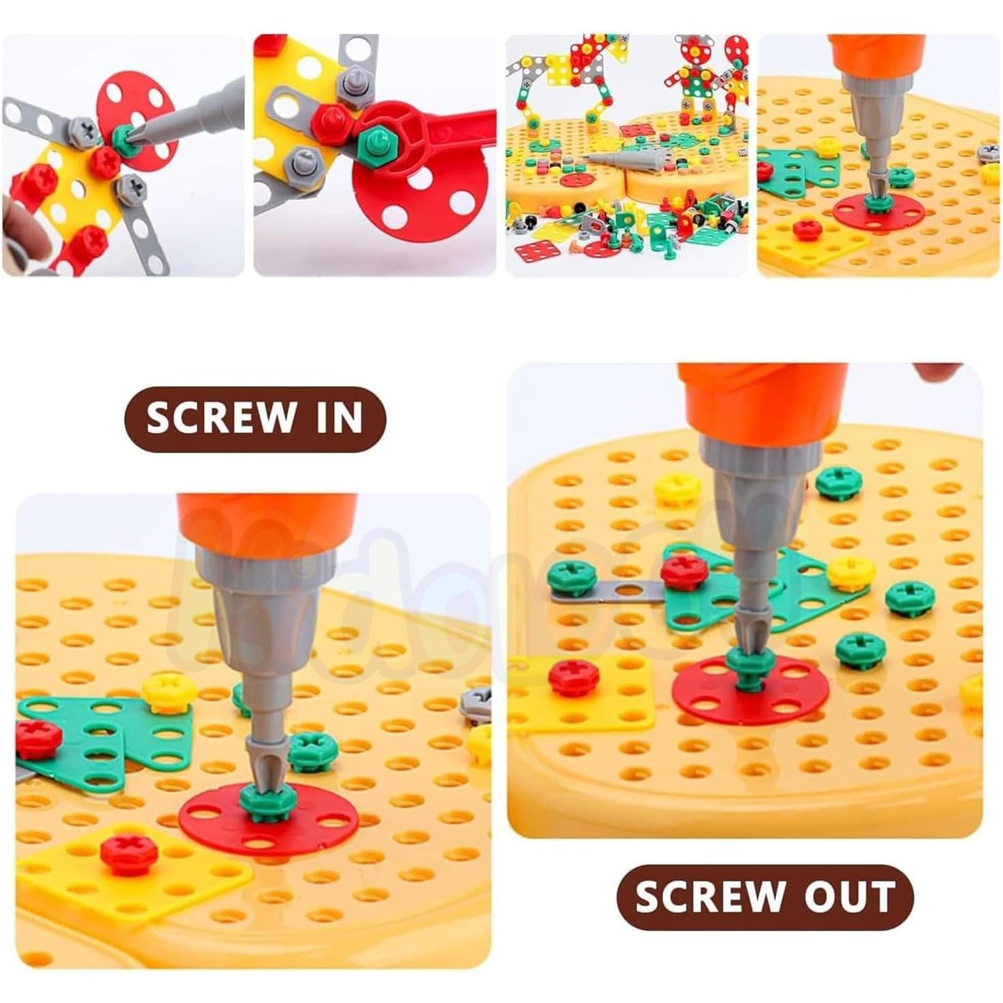 Creative Screw Puzzle Suitcase Toy Set