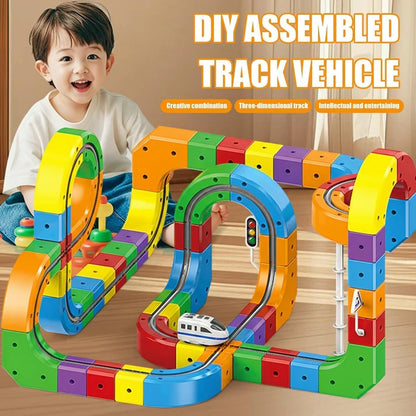 51pcs Electric Train - STEM Educational Flexible Race Track