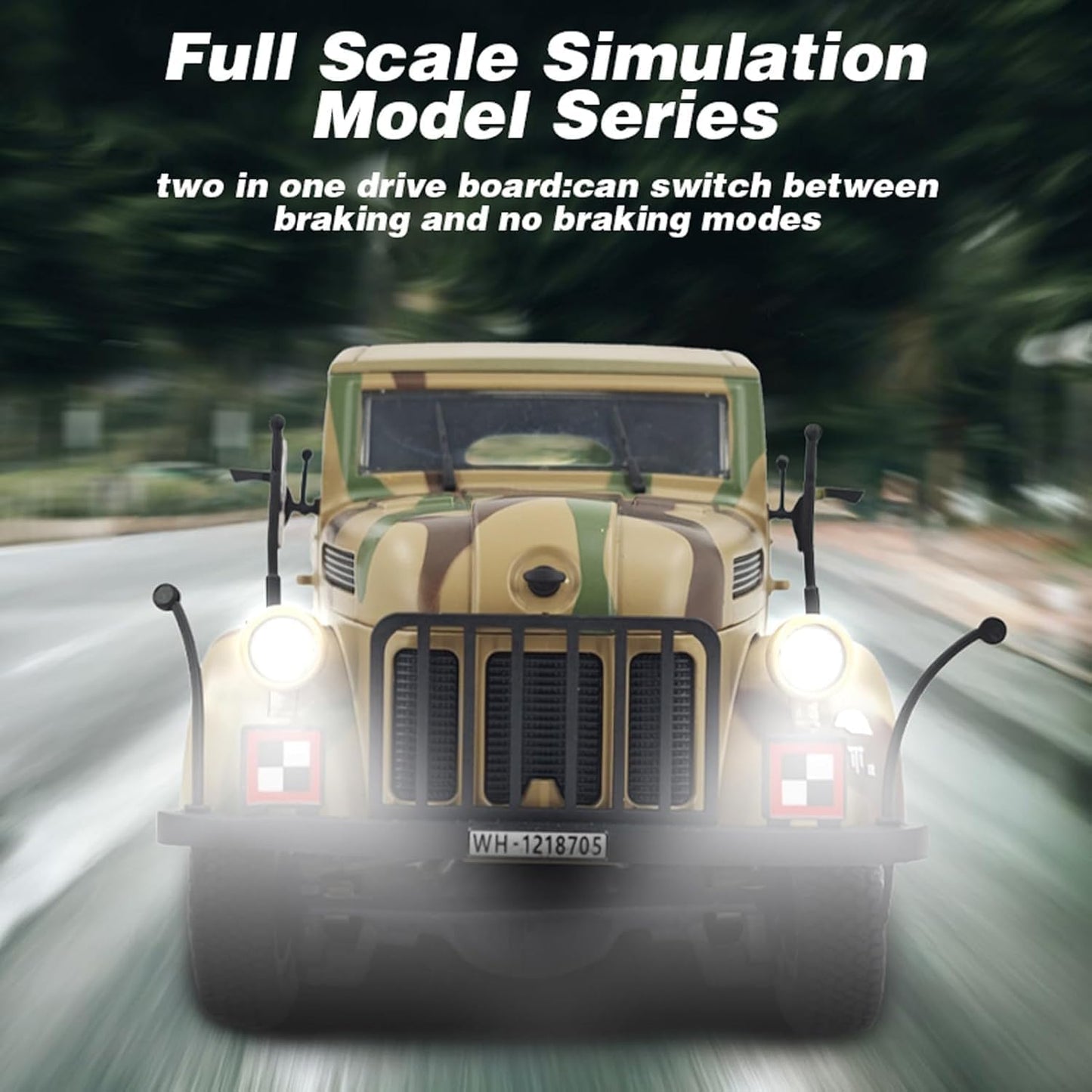 Germany 1500A Command 1:18 Die-Cast Alloy RC Car