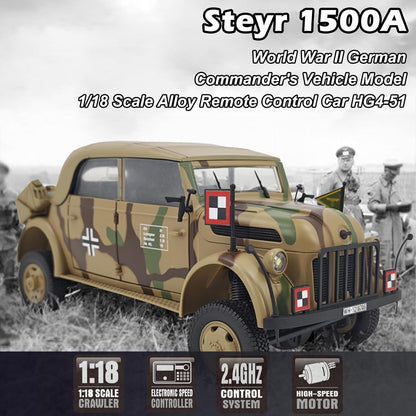 Germany 1500A Command 1:18 Die-Cast Alloy RC Car